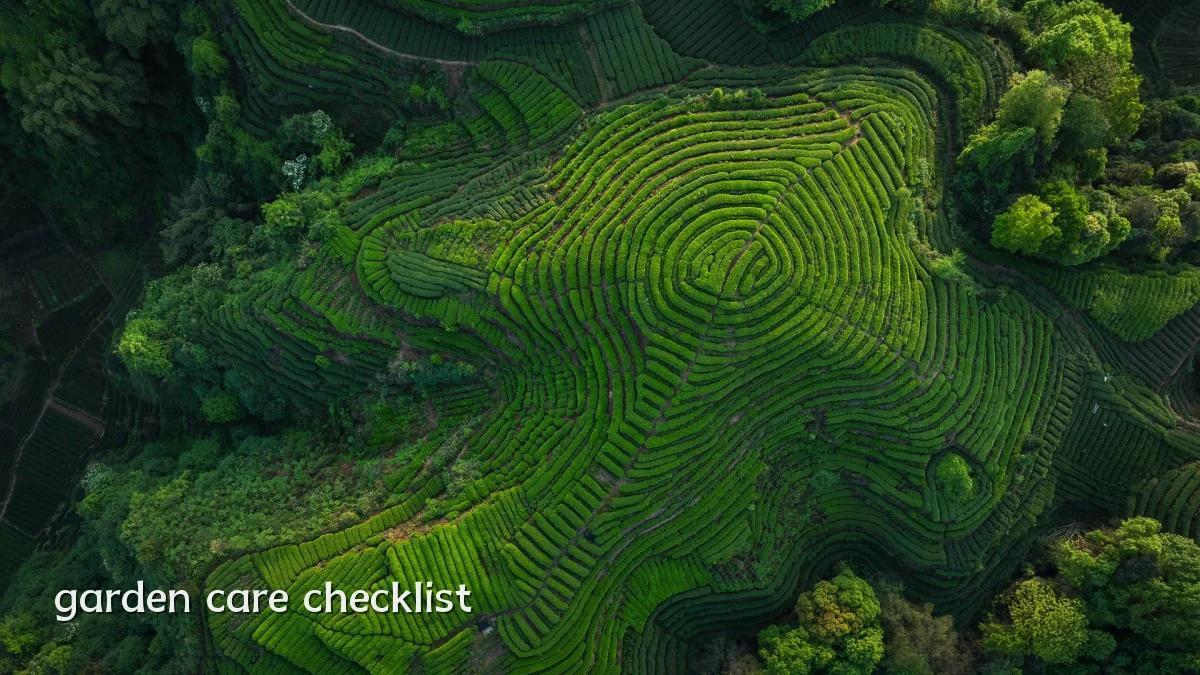 garden care checklist