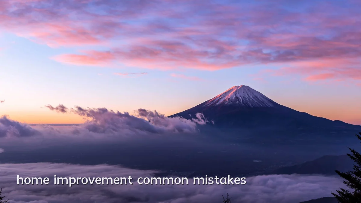home improvement common mistakes