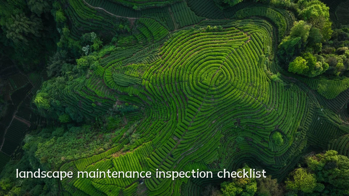 landscape maintenance inspection checklist