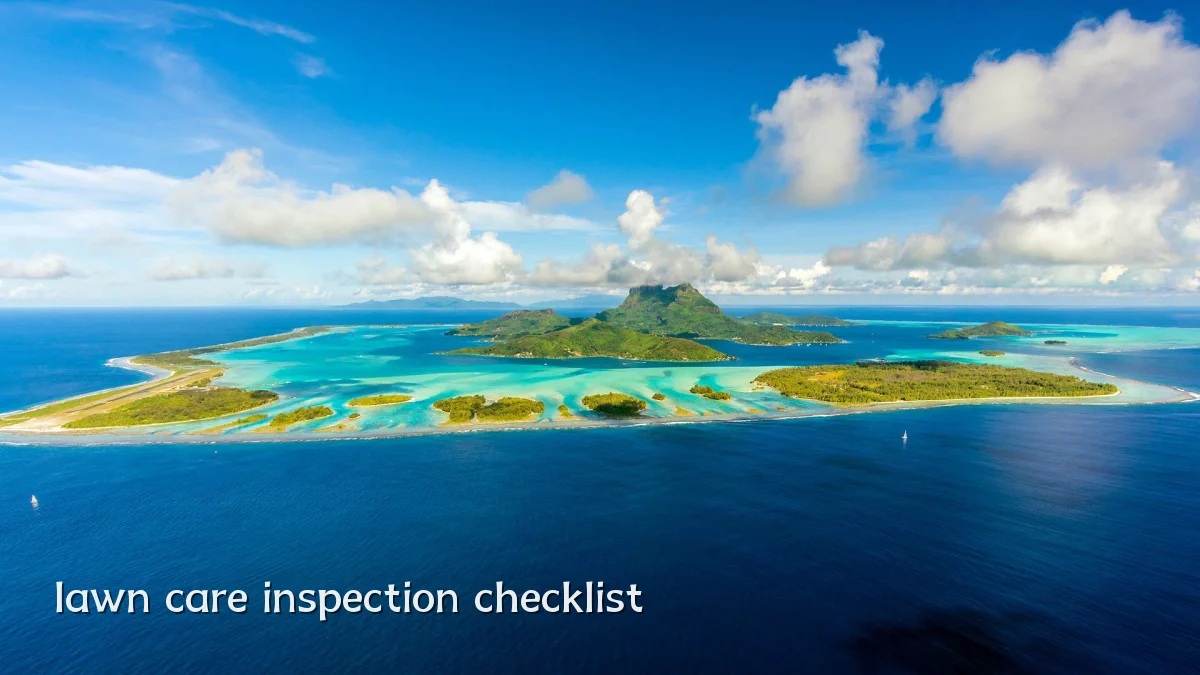 lawn care inspection checklist
