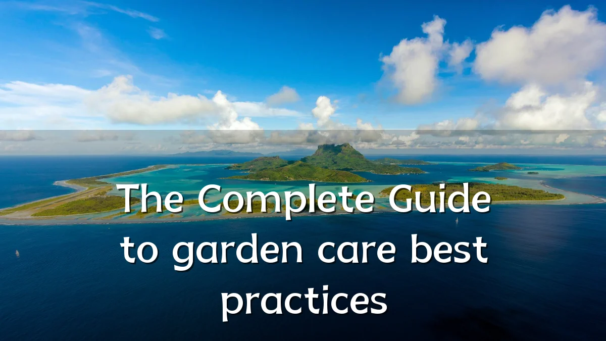 The Complete Guide to garden care best practices