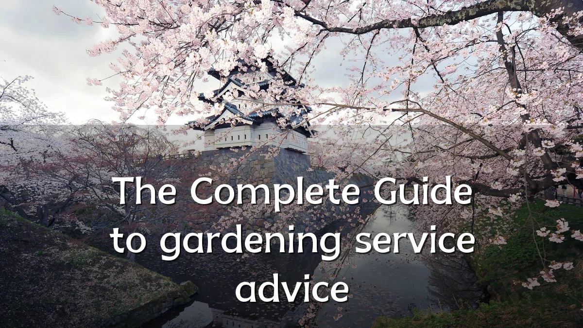 The Complete Guide to gardening service advice