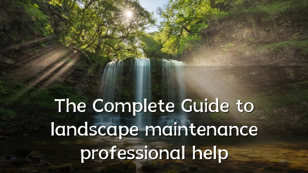 The Complete Guide to landscape maintenance professional help