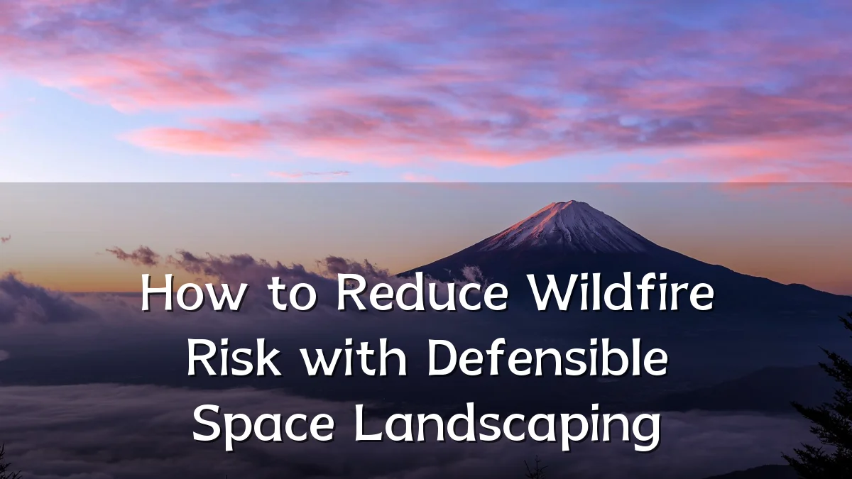 How to Reduce Wildfire Risk with Defensible Space Landscaping