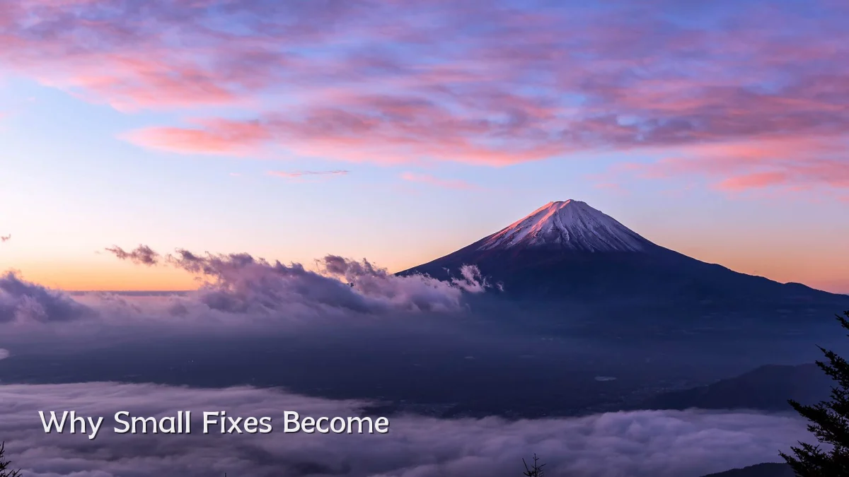 Why Small Fixes Become